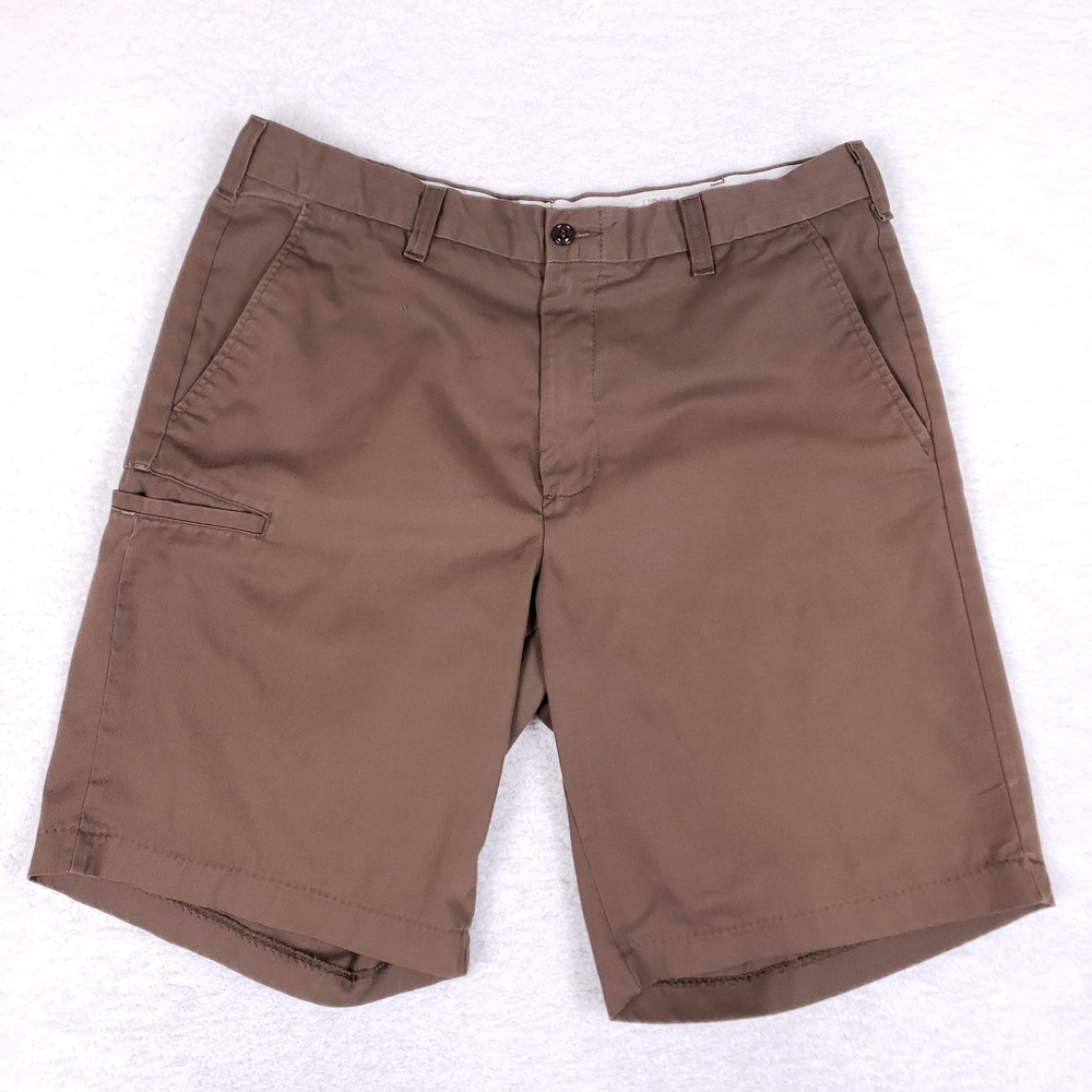WearGuard Work Shorts Mens 36 Utility Cargo Pockets Brown Gorpcore
